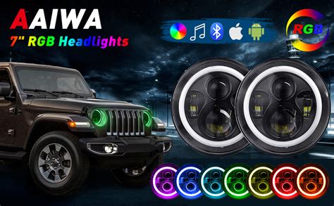 Amazon Aaiwa Led Headlights For Wrangler Inch Round Led