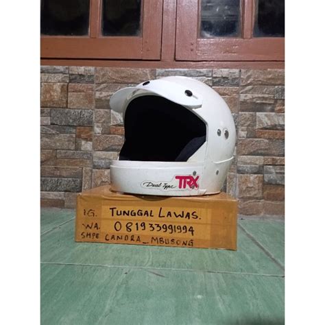 Jual Helm Honda Trx Lawasa Jadul Classik Custom Pesek Retro Shopee