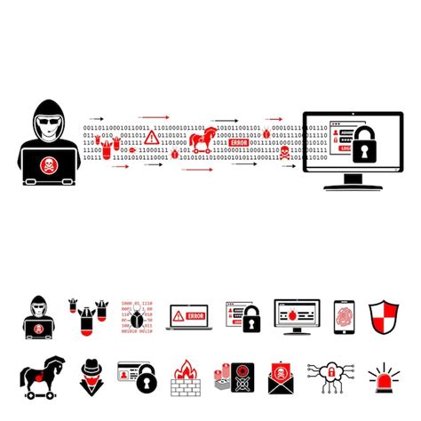 Premium Vector Cyber Crime Concept