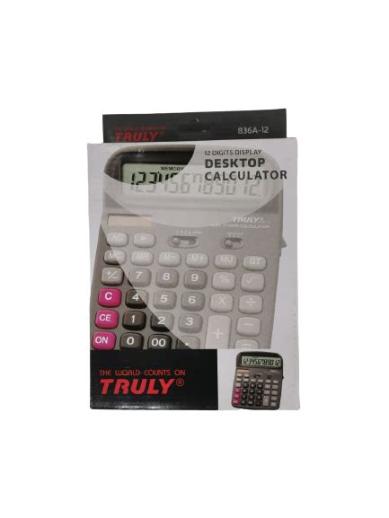 CALCULADORA TRULY 836 A 12 DIG Distribuidora El Arte