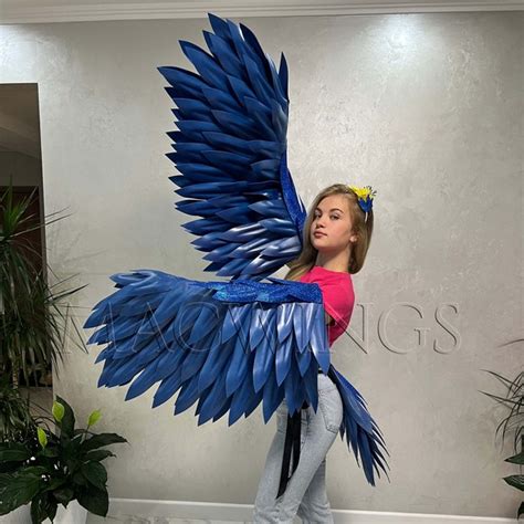 A Blue Macaw Costume Etsy