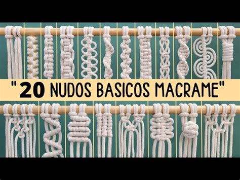 Guía básica de nudos de macramé técnicas imprescindibles para