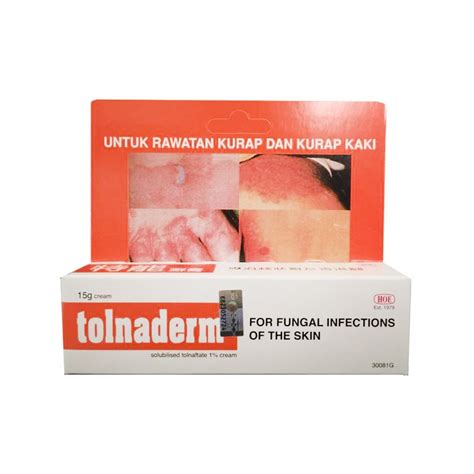 Tolnaderm Cream Fungal Infection Of Skin Krim Anti Kurap Dan Kurap Kaki