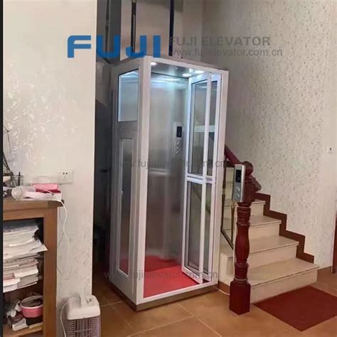 Fuji Traction Machine Hotel Residential Home Golden Cabin Elevators