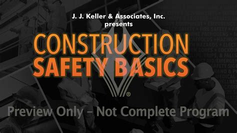 Construction Safety Basics Training Youtube