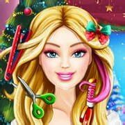 Play Barbie Xmas Real Haircuts online For Free! - h5h5games.com