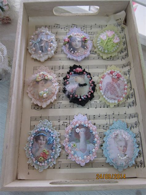 Altered Cameo Frame Created By Msgardengrove1 Fabric Flowers Diy