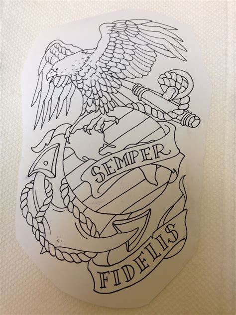 Usmc Logo Tattoo