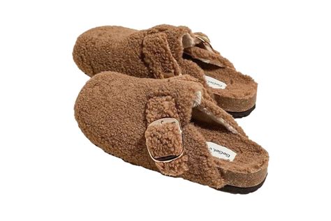 Faux Fur Shearling Birkenstock Inspired Clog Mules Deal Wowcher