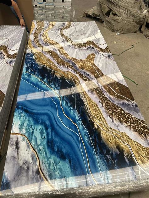 Mm D Printing Pvc Marble Sheet Uv Marble Sheet China Uv