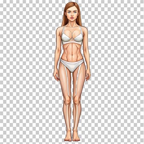 Dibujo Moderno Del Cuerpo Femenino Archivo PSD Premium