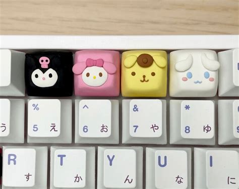 Sanrio Handmade Artisan Keycap Kawaii Keycaps Cute Keycaps Etsy