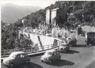 1960 CA RUTA CAMOGLI Traffico Lungo La Via Aurelia Foto ARTISTICA