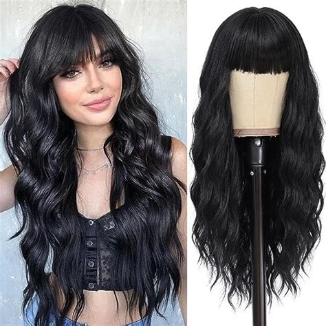 Nayoo Long Auburn Wavy Wig For Women 26 Inch Middle Part