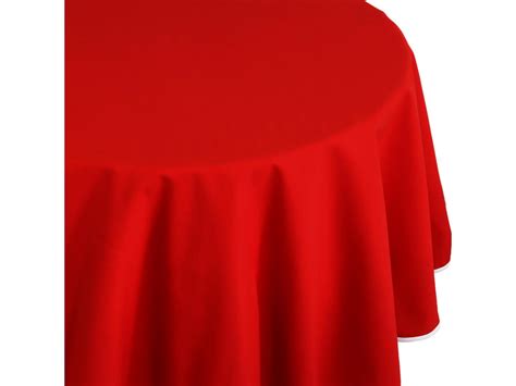 Nappe Ovale 180x240 Cm DIABOLO Rouge Tomate Traitement Teflon