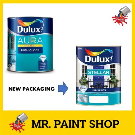 L Dulux Aura High Gloss Finish For Wood And Metal By Mr Paint Shop