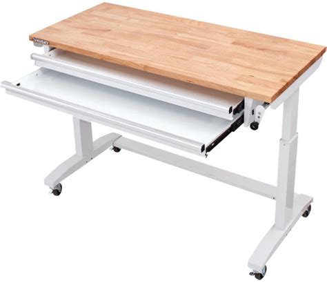 Husky 52″ Adjustable Height Workbench with 2 Drawers