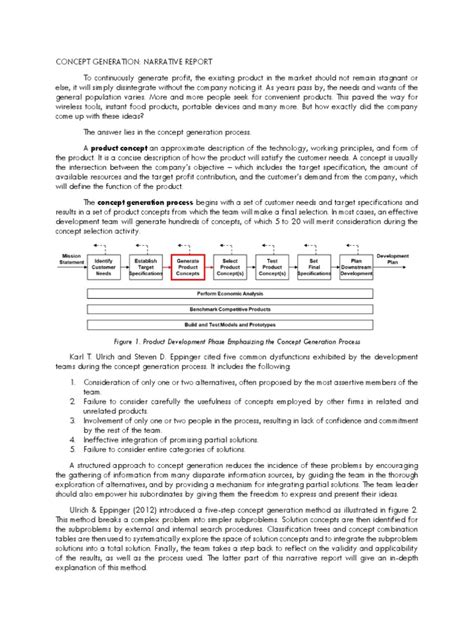 Concept Generation A Structured Five Step Method For Developing