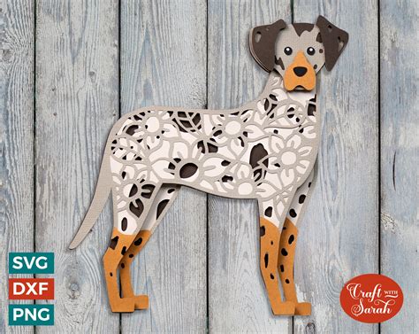 Catahoula 3d Svg Etsy