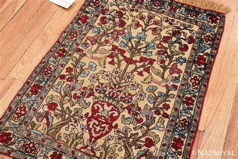 Antique Silk Persian Souf Kashan Rug Nazmiyal Rugs