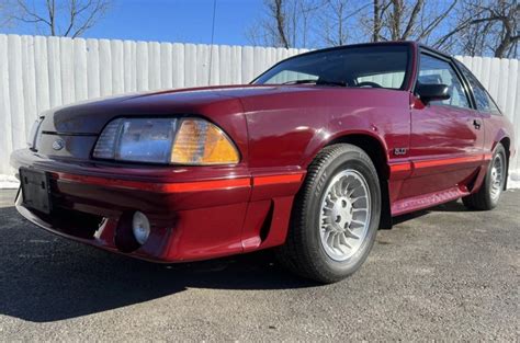 For Sale 1987 Ford Mustang Gt Hatchback Medium Cabernet 50l V8 5