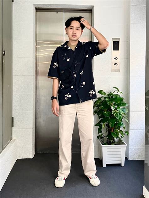 Check Styling Ideas For「open Collar Short Sleeve Shirt、jwa Lined Socks」 Uniqlo In