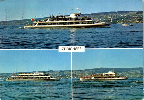 33801 Schweiz Zürich Zürichsee Motorschiffe Helvetia Linth