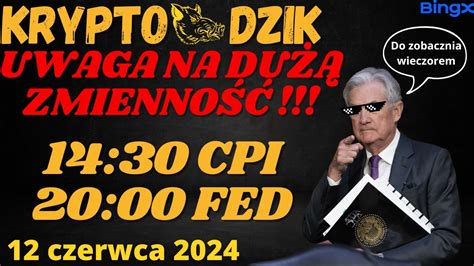 Dzika Analiza Dzisiaj W Usa Cpi Fed Btc Eth Avax Bnb Arb