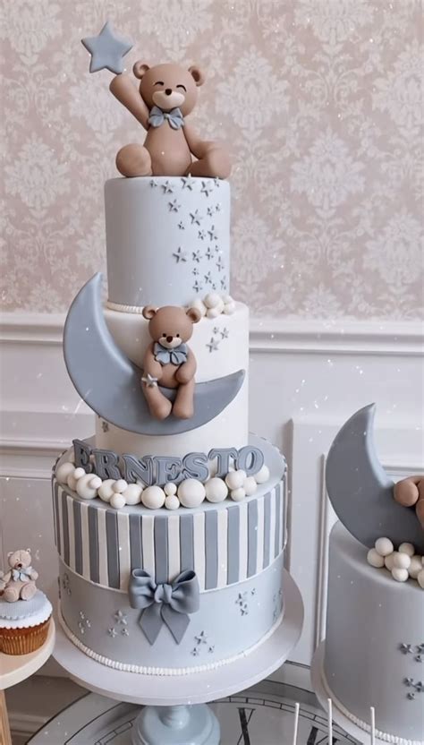 Pin by Anastasia on Τούρτες Baby shower cakes for boys Baby birthday