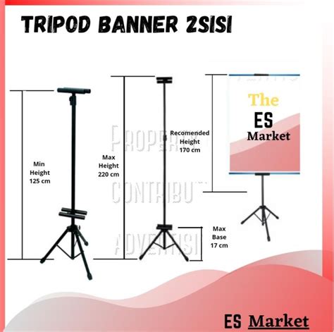 Siap Kirim Tripod Banner 2 Sisi Dan Cetak Albatros Plus Stik Cetak 1