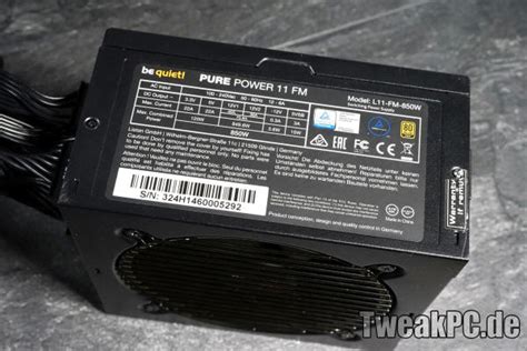 Be Quiet Pure Power 11 FM 850 Watt Im Test