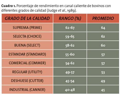 Clasificaci N De La Carne Bm Editores