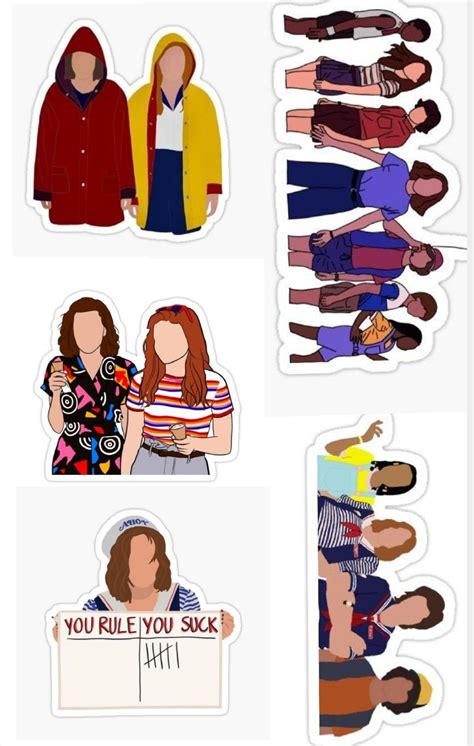 Stranger Things Stickers Printable Pegatina De Libro Pegatinas