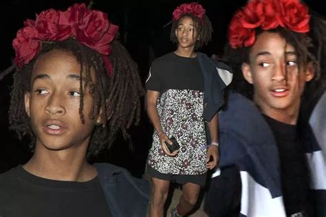 Will Smiths Son Jaden Wears A Floral Headband To Coachella After