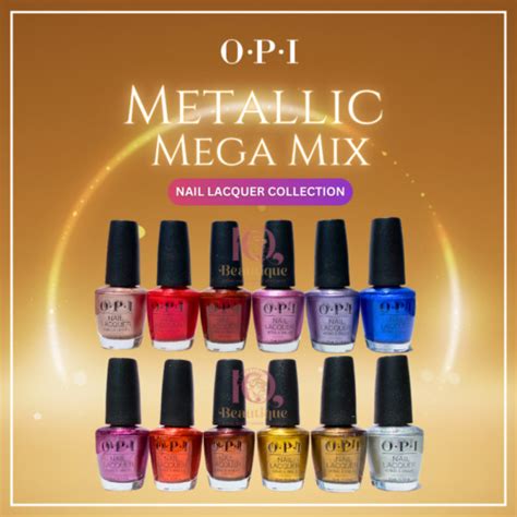 OPI Metallic Mega Mix Fall 2024 Nail Polish FULL COLLECTION 12pcs No