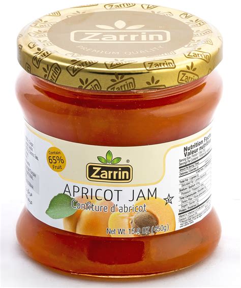 Zarrin Apricot Jam In Glass Jar