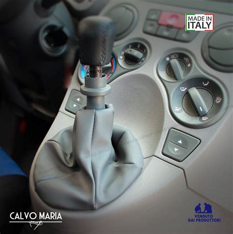 Cuffia Cambio Fiat Panda In Similpelle Colore Grigio