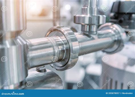 Stainless Steel Pipes Industrial Pipeline System Stock Image Image