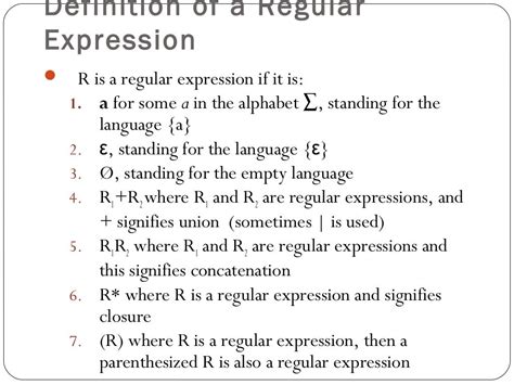 Regular Expressions Theory Of Computation