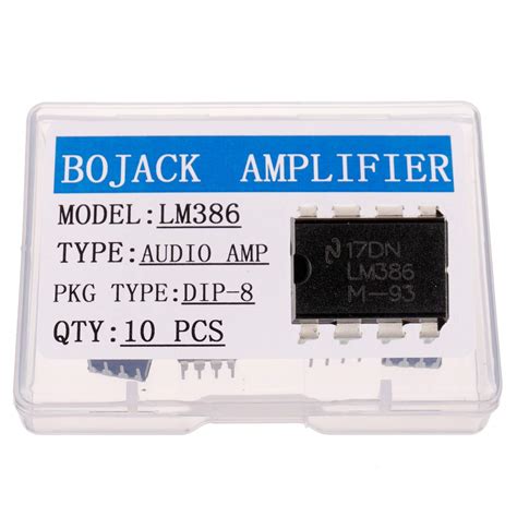 BOJACK LM386N Low Voltage Audio Power Amplifier LM386 Semiconductor DIP