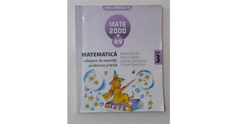 Maria Gardin Matematica Culegere De Exercitii Probleme Si Teste