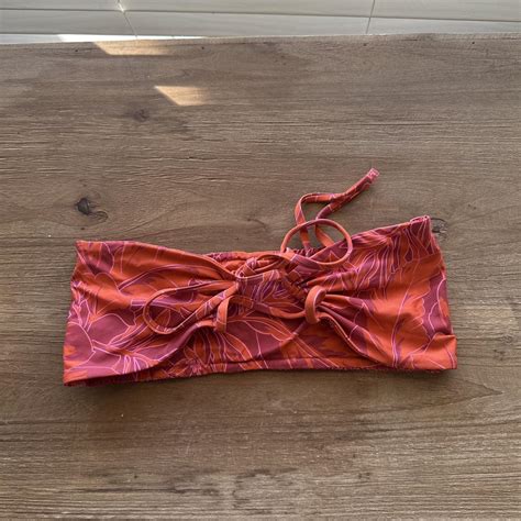 Pink And Orange Bikini Top Beachyvibes Depop