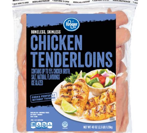 Kroger Frozen Boneless Skinless Chicken Tenderloins 40 Oz Fred Meyer