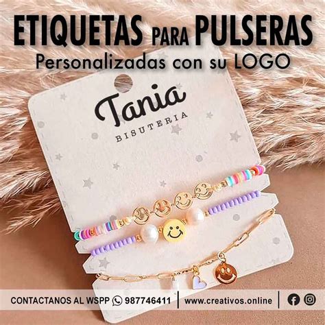 Etiquetas Tags Para Pulseras Delgadas Personalizadas Con Su Logo