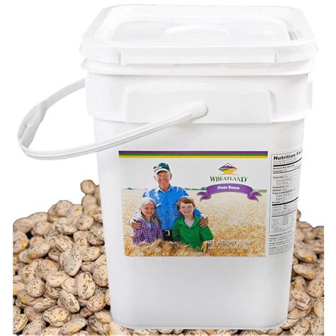 Wheatland Pinto Beans 25 Lb Bucket 25 Year Shelf Life Non Gmo