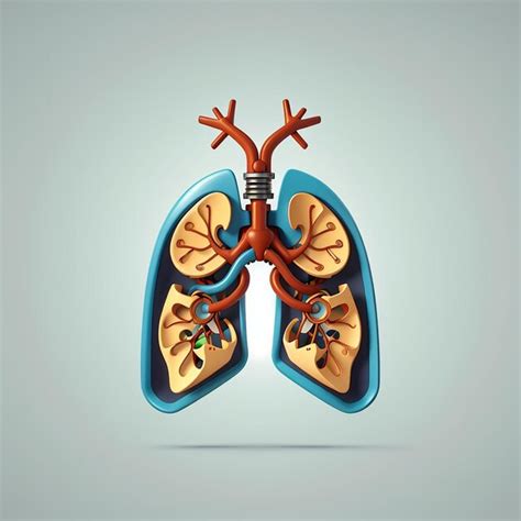 Premium Photo Human Lungs Organ Cartoon Vector Icon Illustration