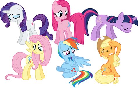 958041 Safe Artistporygon2z Applejack Fluttershy Pinkie Pie Rainbow Dash Rarity