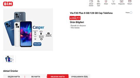 Casper VIA F30 Plus için yeni BİM kampanyası LOG