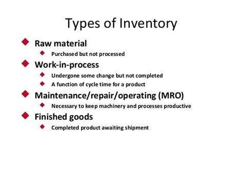 Objective Of Inventory Management