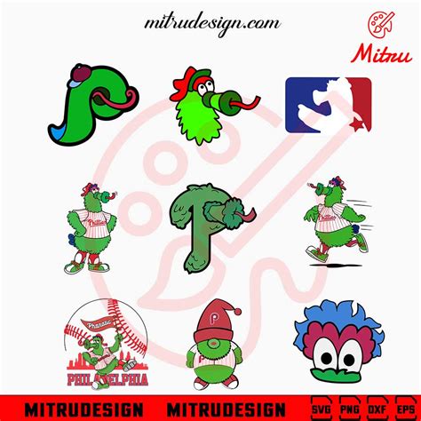 Philadelphia Phillies Phanatic Mascot SVG Bundle, Phillie Phanatic SVG, PNG, DXF, EPS Files ...